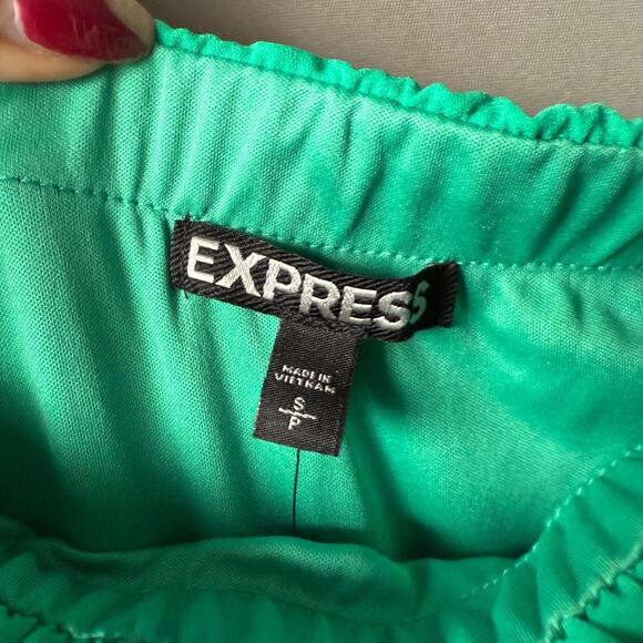 Express sz S  green whimsical feminine‎ tube maxi dress NWT - Picture 4 of 9